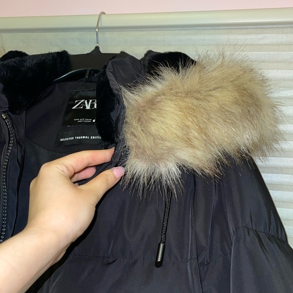Zara Thermal Down Coat - Picture 6 of 11